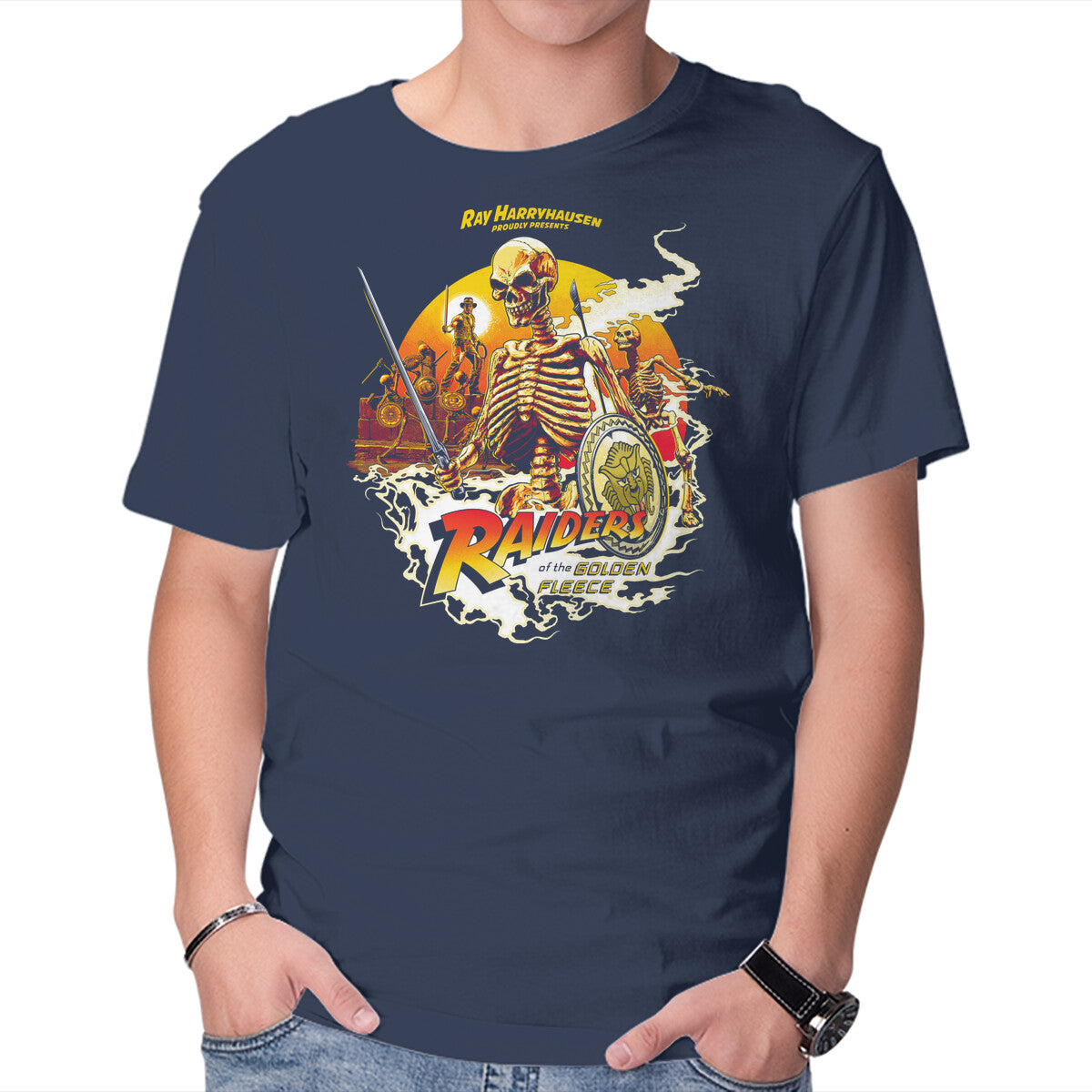 HarrisonHausen – Movie Graphic T-Shirt in navy, product display