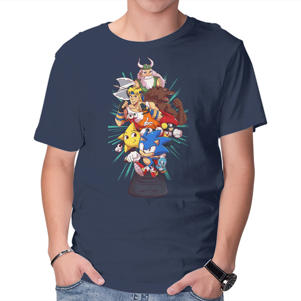 Megadrive – Gaming Graphic T-Shirt in navy, product display