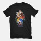 Megadrive – Gaming Graphic T-Shirt in black, flat-lay product view