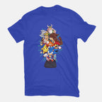 Megadrive – Gaming Graphic T-Shirt in royal blue, flat-lay product view