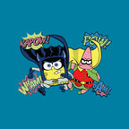 BatBob SquarePants – Funny Graphic T-Shirt design artwork for turquoise graphic T-shirt