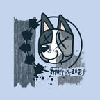 Muffin-182 – Dog Graphic T-Shirt design artwork for blue graphic T-shirt
