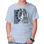 Muffin-182 – Dog Graphic T-Shirt in blue, product display