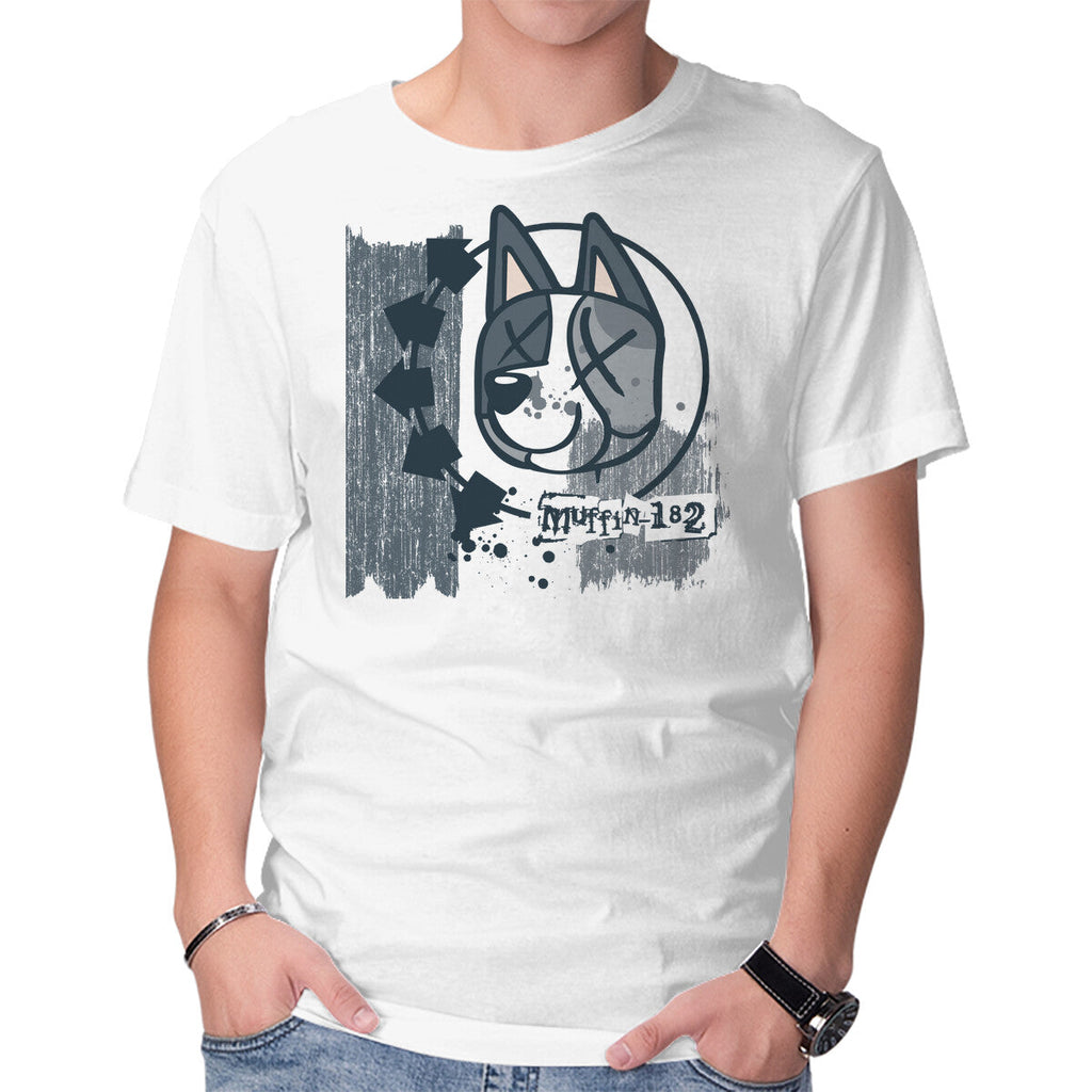 Muffin-182 – Dog Graphic T-Shirt in white, product display