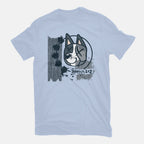 Muffin-182 – Dog Graphic T-Shirt in blue, flat-lay product view