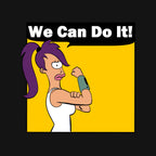 We Can Do It – Sci-Fi Graphic T-Shirt design artwork for black graphic T-shirt