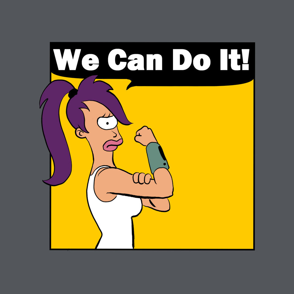 We Can Do It – Sci-Fi Graphic T-Shirt design artwork for charcoal graphic T-shirt
