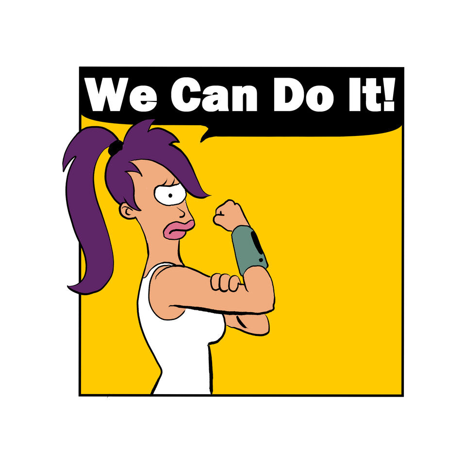 We Can Do It – Sci-Fi Graphic T-Shirt design artwork for white graphic T-shirt