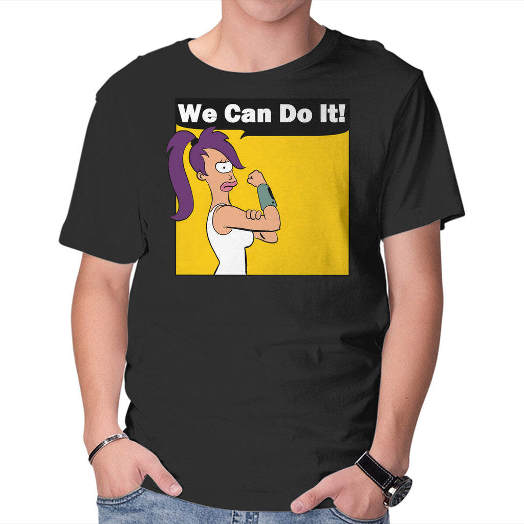 We Can Do It – Sci-Fi Graphic T-Shirt in black, product display