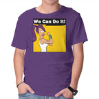 We Can Do It – Sci-Fi Graphic T-Shirt in purple, product display
