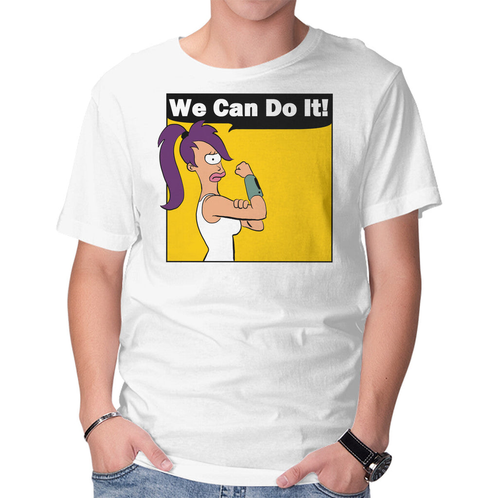 We Can Do It – Sci-Fi Graphic T-Shirt in white, product display
