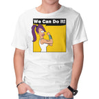 We Can Do It – Sci-Fi Graphic T-Shirt in white, product display