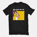 We Can Do It – Sci-Fi Graphic T-Shirt in black, flat-lay product view