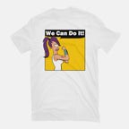 We Can Do It – Sci-Fi Graphic T-Shirt in white, flat-lay product view