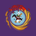 License To Hunt – Gaming Graphic T-Shirt design artwork for purple graphic T-shirt