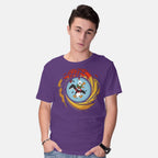 Model wearing purple License To Hunt – Gaming Graphic T-Shirt