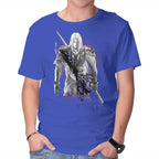 Angel Of Death Sephiroth – Gaming Graphic T-Shirt in royal blue, product display