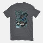 Dark Souls Chocolate – Gaming Graphic T-Shirt in charcoal, flat-lay product view