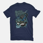 Dark Souls Chocolate – Gaming Graphic T-Shirt in navy, flat-lay product view