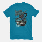 Dark Souls Chocolate – Gaming Graphic T-Shirt in turquoise, flat-lay product view