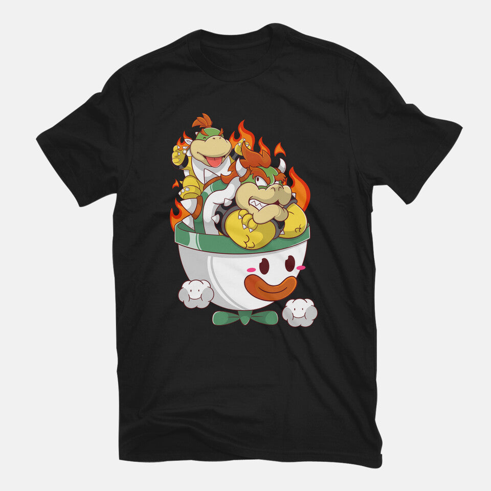 Father And Son – Gaming Graphic T-Shirt in black, flat-lay product view