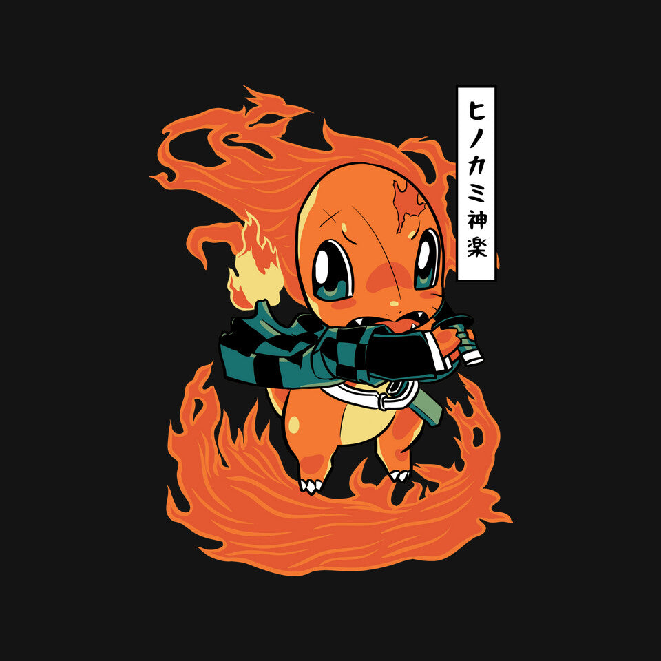 Sun Breathing – Anime Graphic T-Shirt design artwork for black graphic T-shirt
