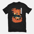 Sun Breathing – Anime Graphic T-Shirt in black, flat-lay product view