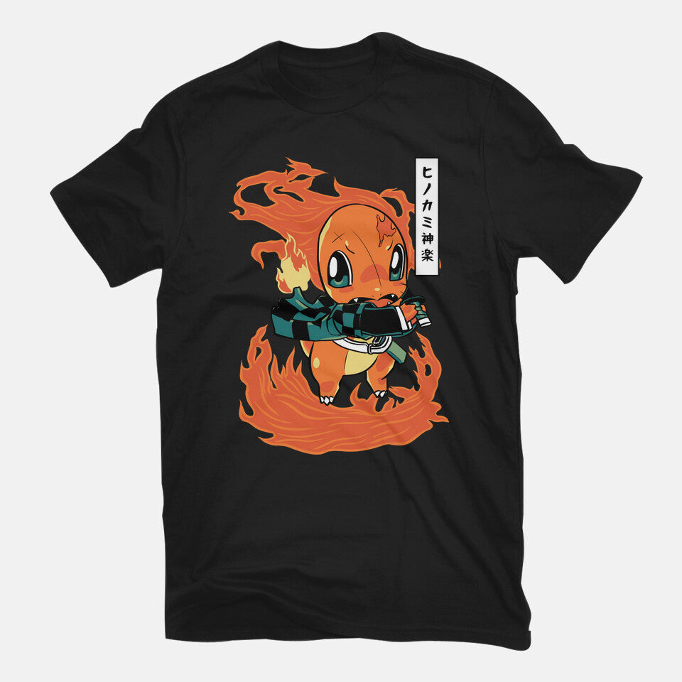 Sun Breathing – Anime Graphic T-Shirt in black, flat-lay product view