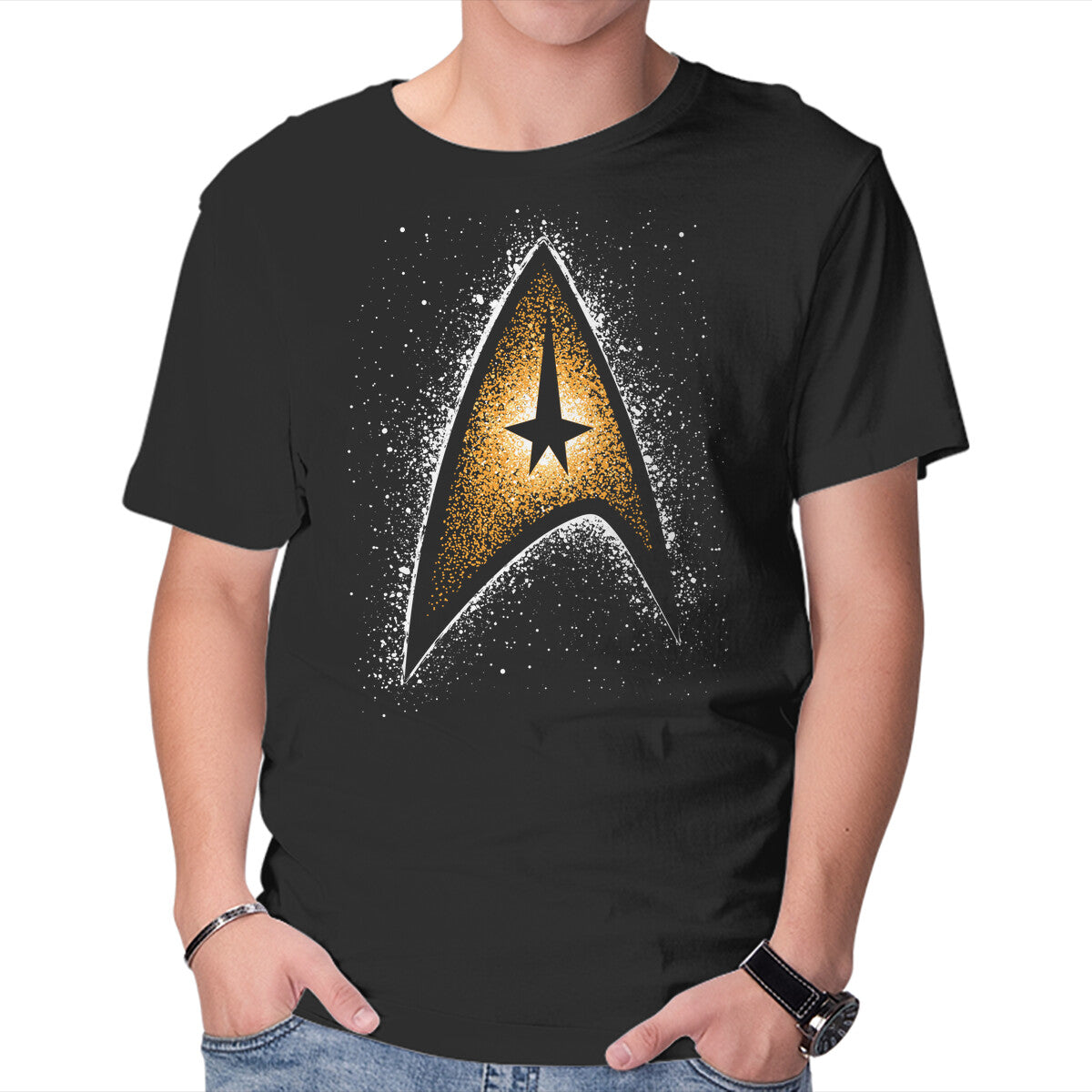 Live Long And Prosper – Sci-Fi Graphic T-Shirt in black, product display