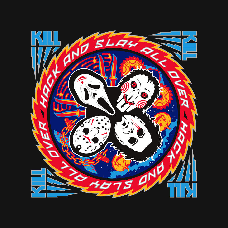 Kiss Of Death – Horror Graphic T-Shirt design artwork for black graphic T-shirt