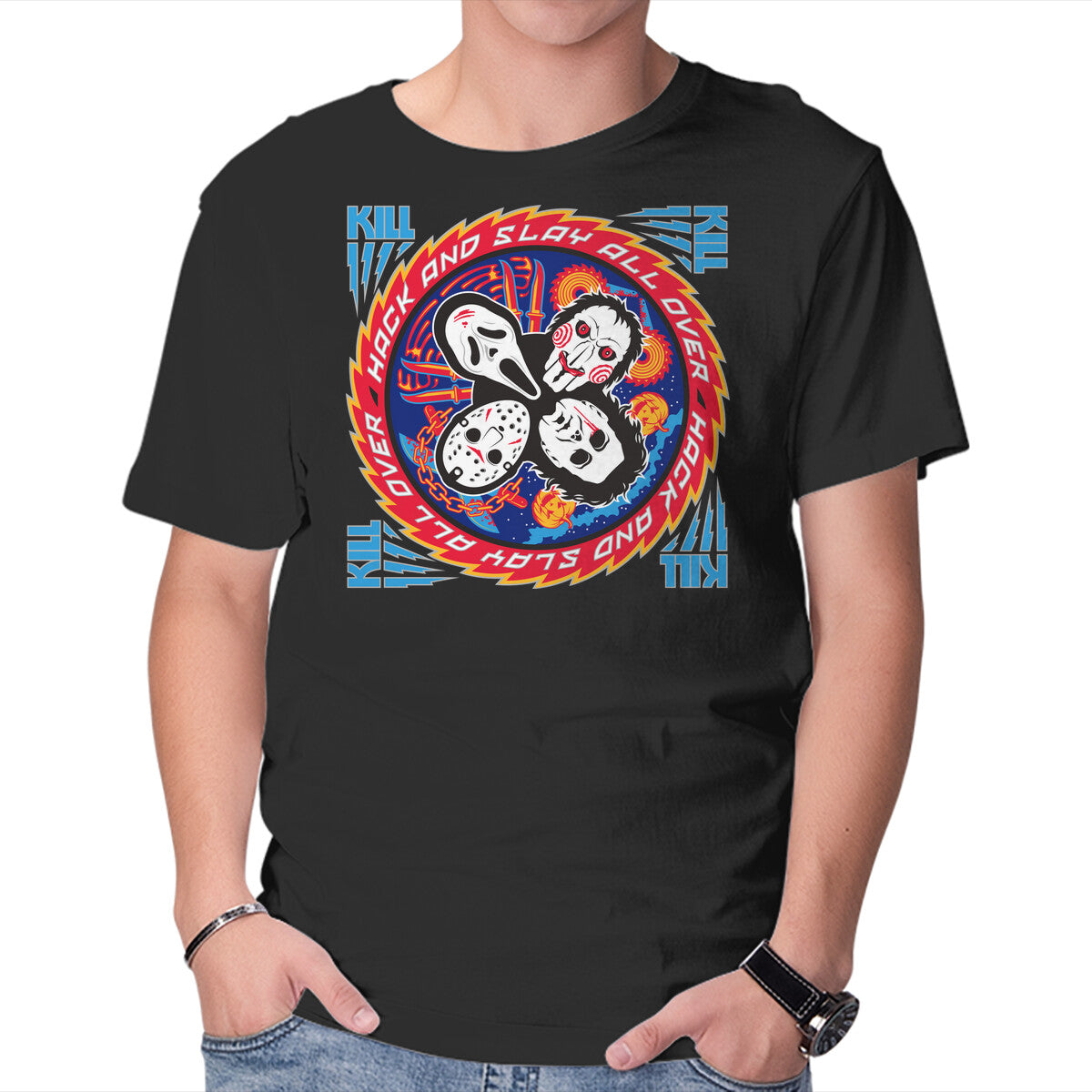 Kiss Of Death – Horror Graphic T-Shirt in black, product display