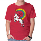 Rainbowgasm – Movie Graphic T-Shirt in red, product display