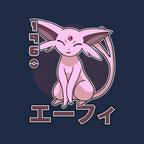 Espa Dog – Anime Graphic T-Shirt design artwork for navy graphic T-shirt