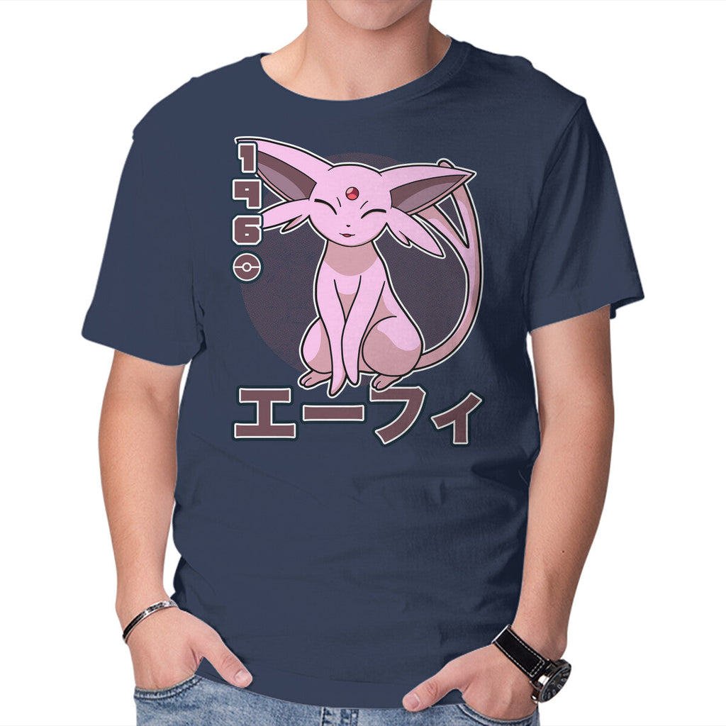 Espa Dog – Anime Graphic T-Shirt in navy, product display