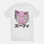 Espa Dog – Anime Graphic T-Shirt in white, flat-lay product view