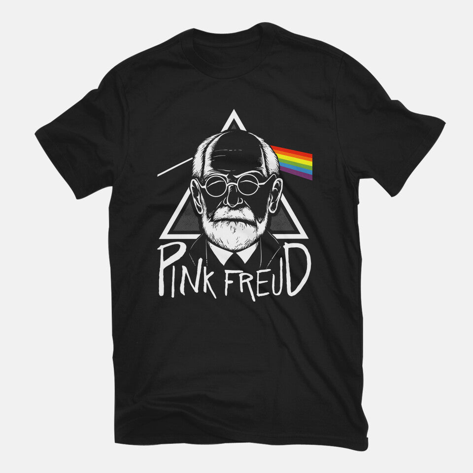 Pink Freud – Music Graphic T-Shirt in black, flat-lay product view