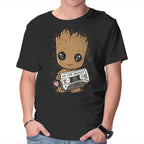 Cute We Are Groot – Sci-Fi Graphic T-Shirt in black, product display