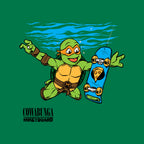 Neverboard – Music Graphic T-Shirt design artwork for green graphic T-shirt