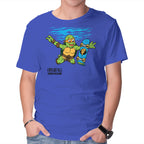 Neverboard – Music Graphic T-Shirt in royal blue, product display
