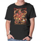 Fire Starters – Anime Graphic T-Shirt in black, product display