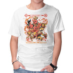 Fire Starters – Anime Graphic T-Shirt in white, product display