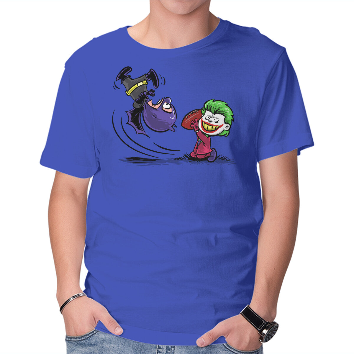 Bat Charlie – Movie Graphic T-Shirt in royal blue, product display