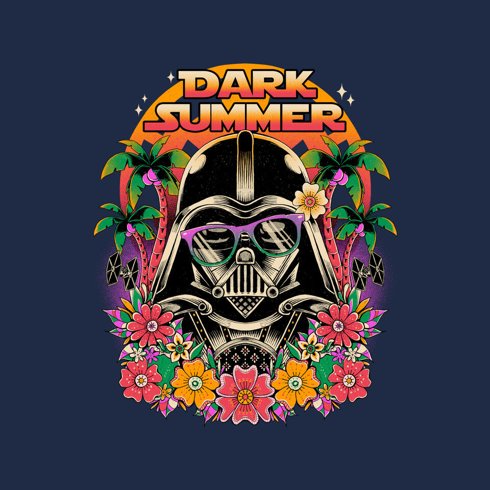 Dark Summer – Sci-Fi Graphic T-Shirt design artwork for navy graphic T-shirt