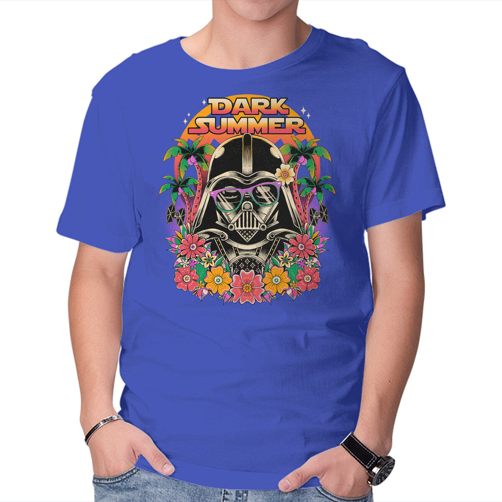 Dark Summer – Sci-Fi Graphic T-Shirt in royal blue, product display