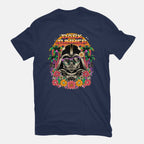Dark Summer – Sci-Fi Graphic T-Shirt in navy, flat-lay product view