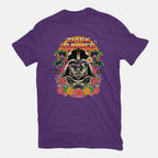 Dark Summer – Sci-Fi Graphic T-Shirt in purple, flat-lay product view
