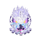 Awakening Gear Five – Anime Graphic T-Shirt design artwork for white graphic T-shirt