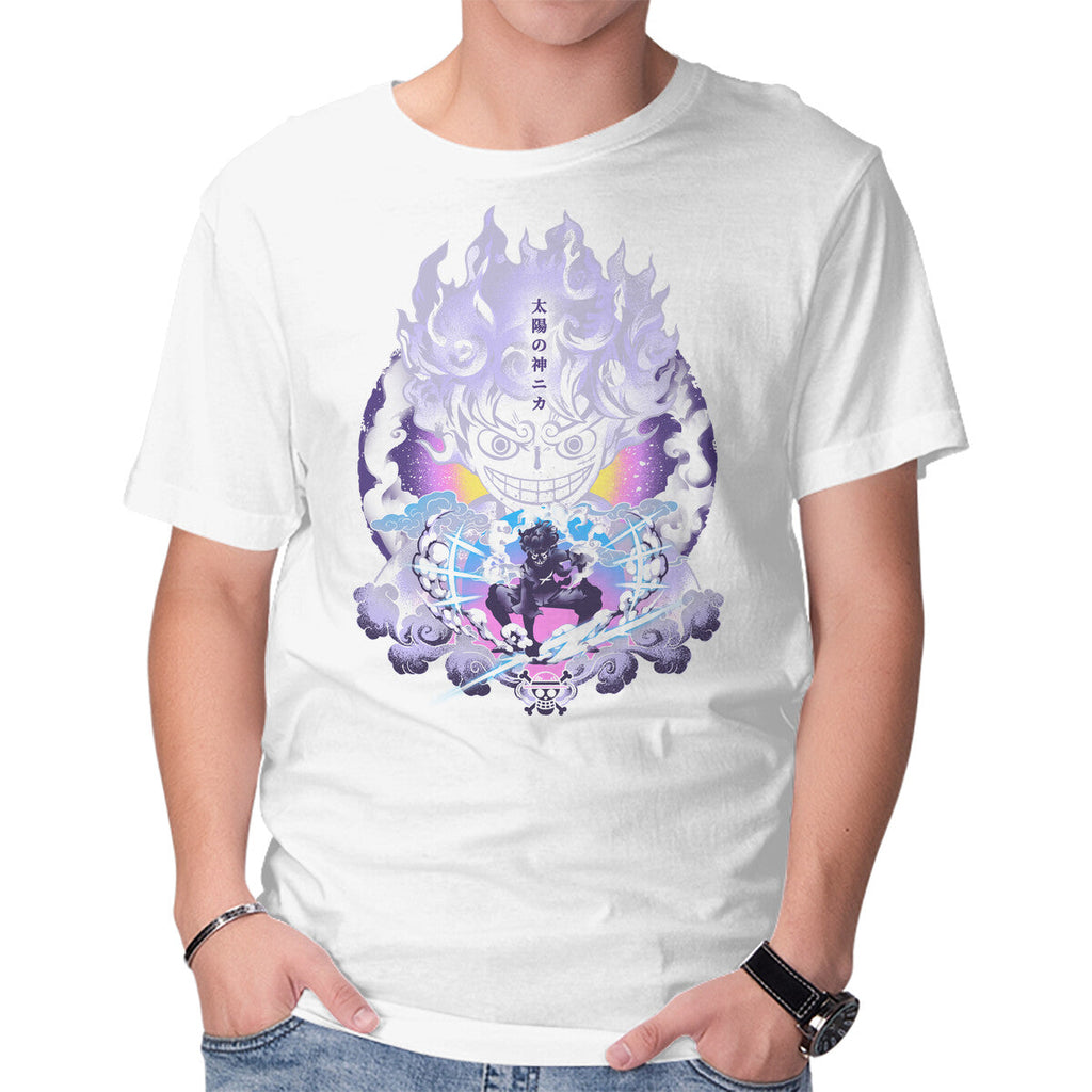 Awakening Gear Five – Anime Graphic T-Shirt in white, product display