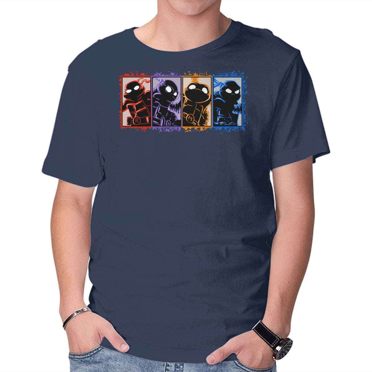 My Turtle Brothers Graphic T-Shirt in navy, product display