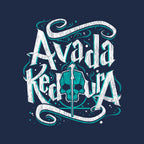 Avada Kedavra – Fantasy Graphic T-Shirt design artwork for navy graphic T-shirt